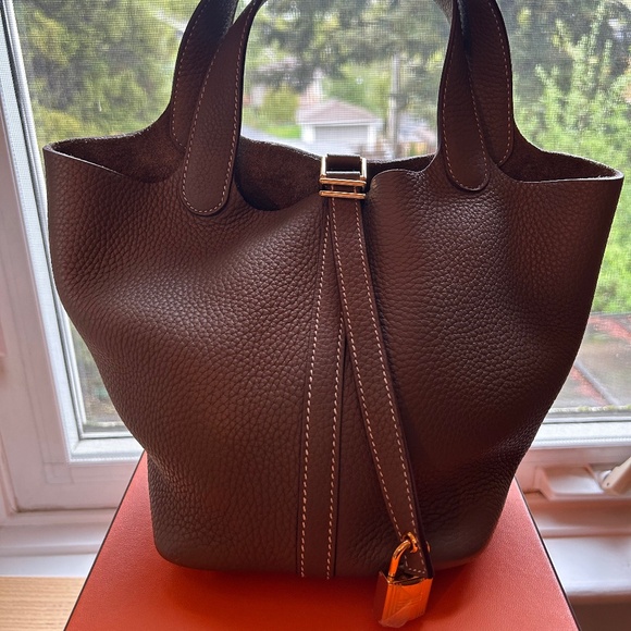 Hermes Picotin 18 Etoupe GHW - Picture 1 of 6